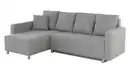 Bild 1 von Ecksofa mit Schlaffunktion grau 228 x 154 cm - KAPPELN