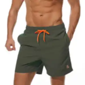 JustSun Badehose Herren Schnelltrocknend Boardshorts mit Mesh-Futter und Verstellbarem Tunnelzug