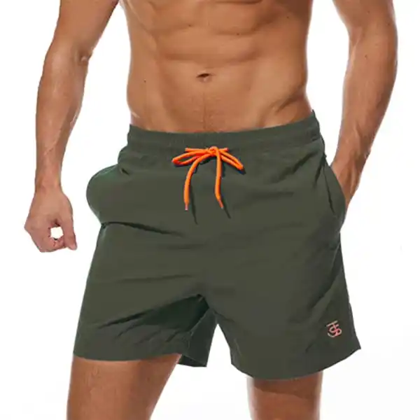 Bild 1 von JustSun Badehose Herren Schnelltrocknend Boardshorts mit Mesh-Futter und Verstellbarem Tunnelzug