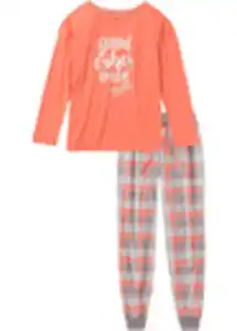 Pyjama mit oversized Shirt, 56/58, Orange