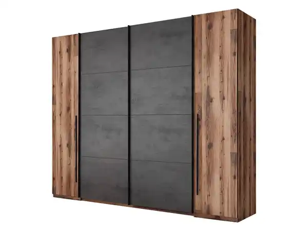 Bild 1 von Kleiderschrank Alpine Lodge - grau Schwebetürenschrank 312 cm - SARNIA