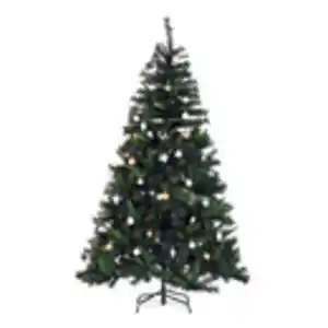 HOMCOM Tannenbaum grün Metall H/D: ca. 180x112 cm