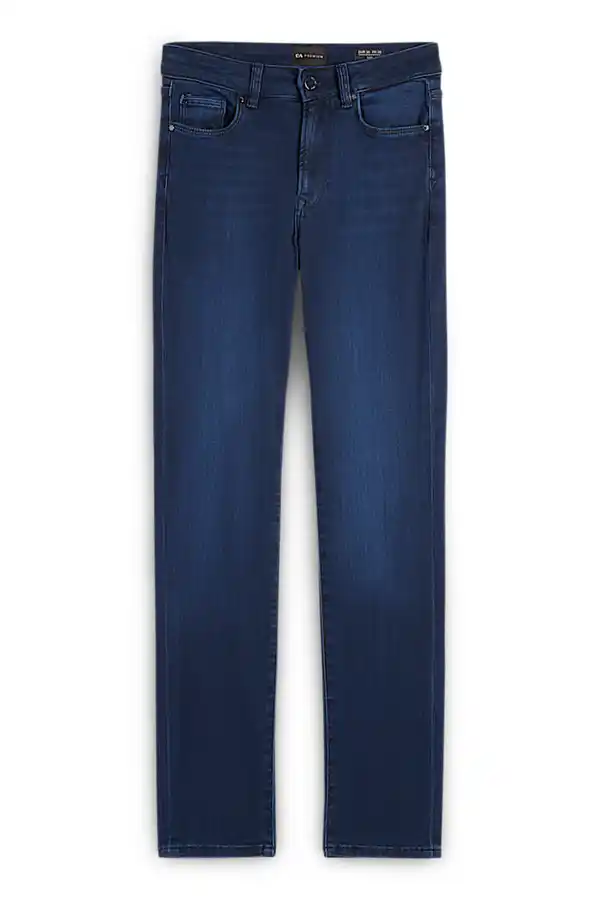 Bild 1 von C&A Slim Jeans-Mid Waist, Blau, Größe: 34