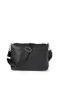 C&A Tasche mit abnehmbarem Taschengurt-Lederimitat, Schwarz, Größe: 1 size