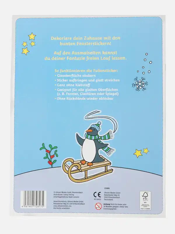 Bild 2 von Fenstersticker-Buch "Schöne Weihnachtszeit" Bunt