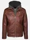 Bild 1 von Herren Bikerjacke 2in1 mit Kapuze Braun