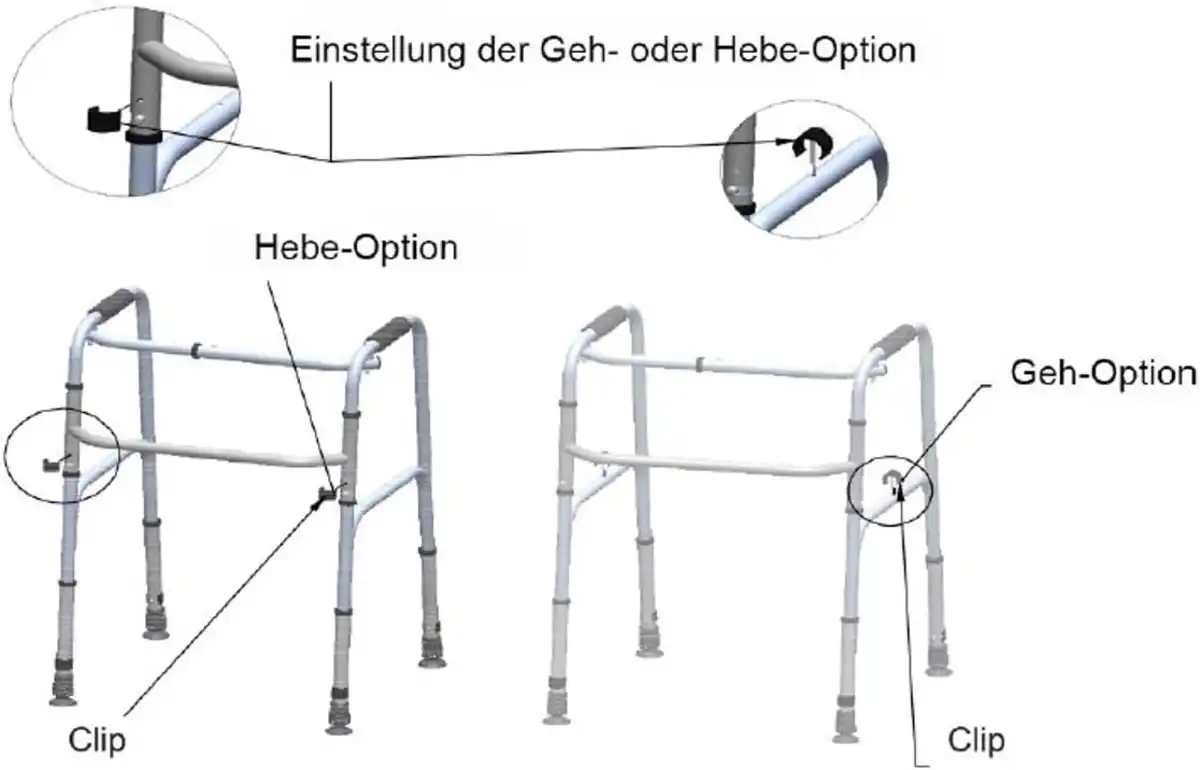 Bild 3 von Antar Gehbock, schreitend, 4 Füße AT02003