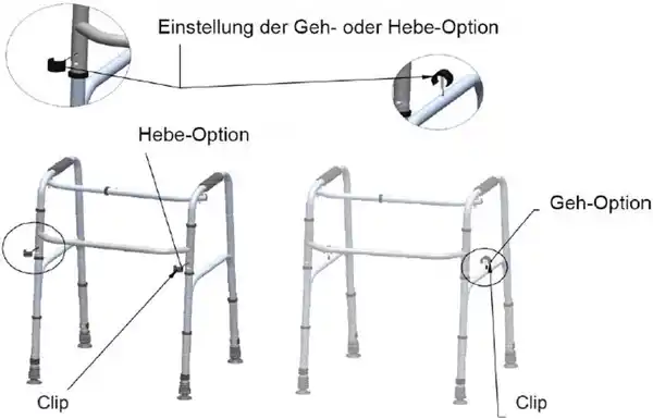 Bild 3 von Antar Gehbock, schreitend, 4 Füße AT02003