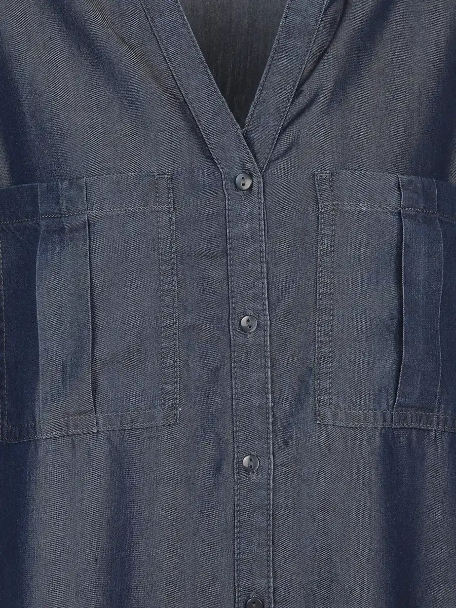 Bild 3 von Damen Kleid in Jeansoptik Blau