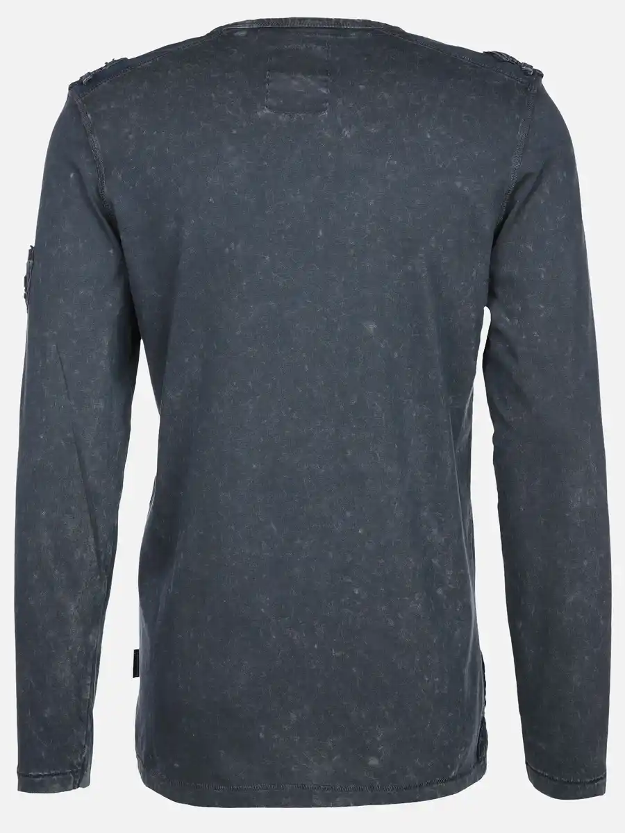 Bild 2 von Herren Henleyshirt mit langem Arm Blau