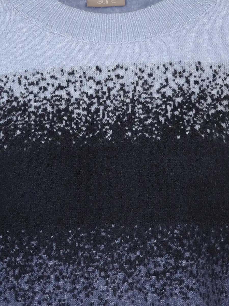 Bild 3 von Damen Strickpullover mit Farbverlauf Blau