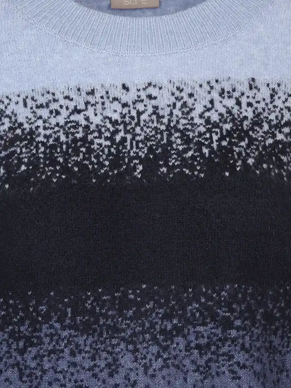 Bild 3 von Damen Strickpullover mit Farbverlauf Blau