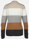 Bild 2 von Damen Strickpullover mit Streifen Beige