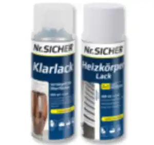 NR. SICHER Heizkörper- oder Klarlack*