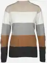 Bild 1 von Damen Strickpullover mit Streifen Beige