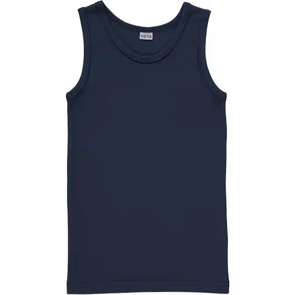 Bild 1 von Jungen-Unterhemd Stretch, Navy, 122/128