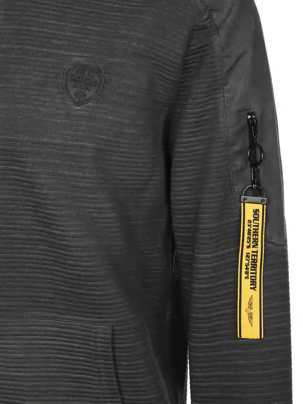 Bild 3 von Herren Sweatjacke in verwaschener Optik Schwarz