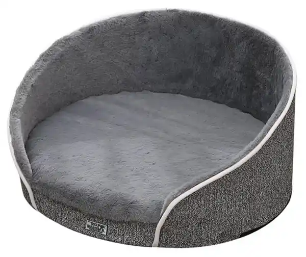 Bild 1 von DEAR DARLING DD-02GRL Orthopädisches Luxus Hundebett Anthrazit Gr. L 80x80cm mit Memory Schaum