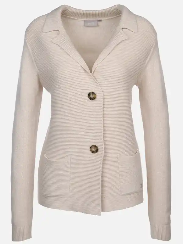 Bild 1 von Damen Strickblazer mit zwei Knöpfen Beige