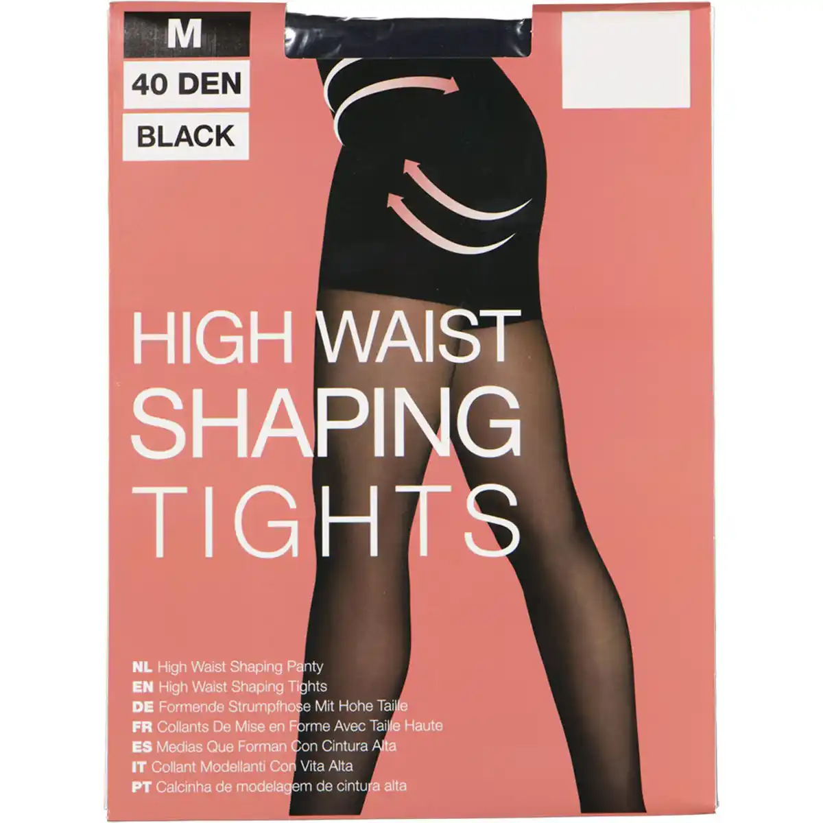 Bild 1 von Damen-Strumpfhose Mit figurformendem Effekt, Schwarz, XL