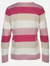 Bild 2 von Damen Strickpullover "Cashmere Like" mit Streifen Rosa