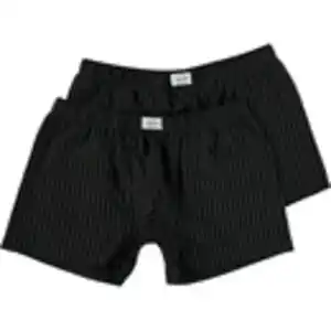 DON Herren-Boxershorts Stretch 2er-Pack, Weiß/Schwarz, XXL
