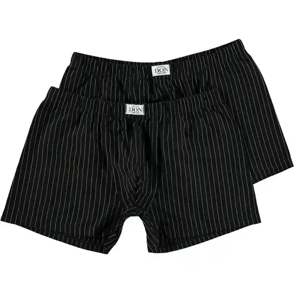 Bild 1 von DON Herren-Boxershorts Stretch 2er-Pack, Weiß/Schwarz, XXL