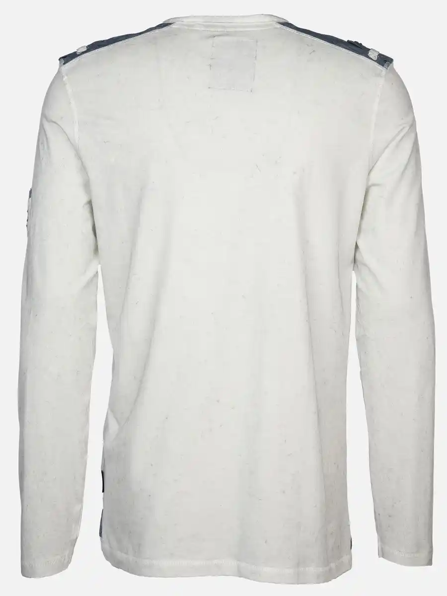 Bild 2 von Herren Henleyshirt mit langem Arm Weiß