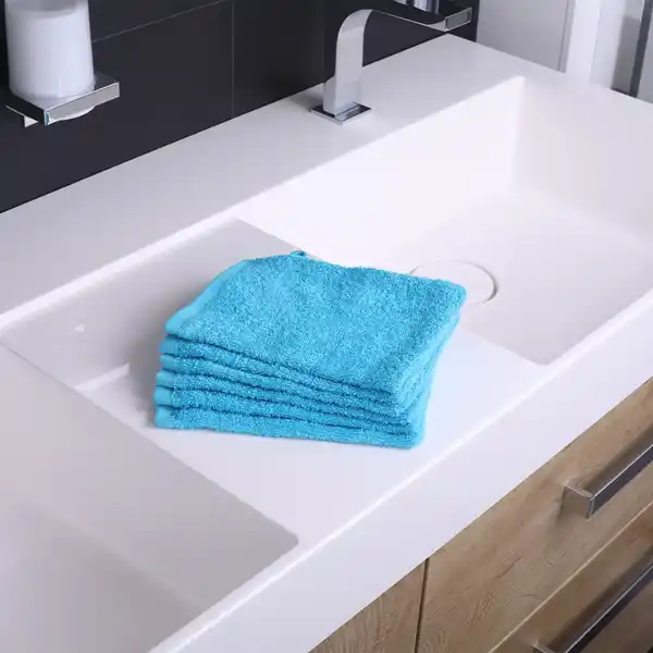 Bild 3 von Waschhandschuhe "Korfu" - 6er-Set, Aqua