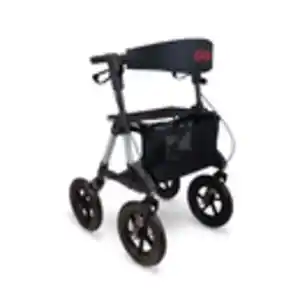 Alu Outdoor Rollator AT51031 inkl. Gehstockhalter