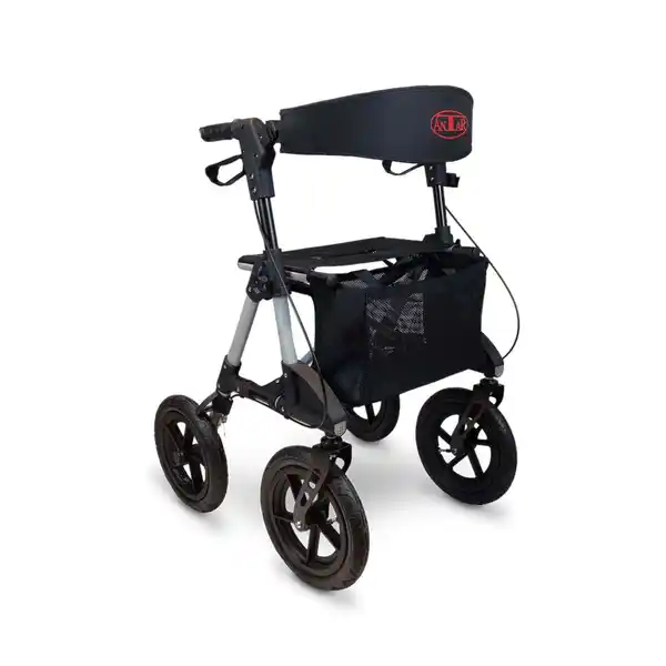 Bild 1 von Alu Outdoor Rollator AT51031 inkl. Gehstockhalter