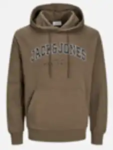 Jack&Jones JJECALEB VARSITY SWEA Hoodie Braun