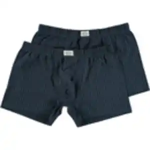 DON Herren-Boxershorts Stretch 2er-Pack, Weiß/Nachtblau, XXL