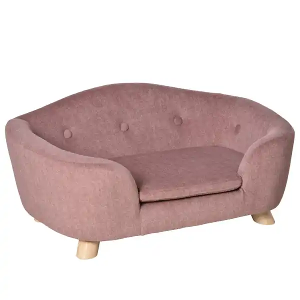 Bild 1 von Haustiersofa Hundematte Katzen Sofa mit Kissen Plüsch Rosa