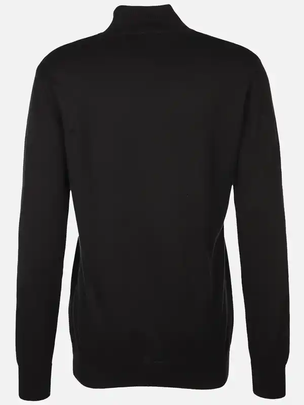 Bild 2 von Herren Stricktroyer mit Stickerei Schwarz