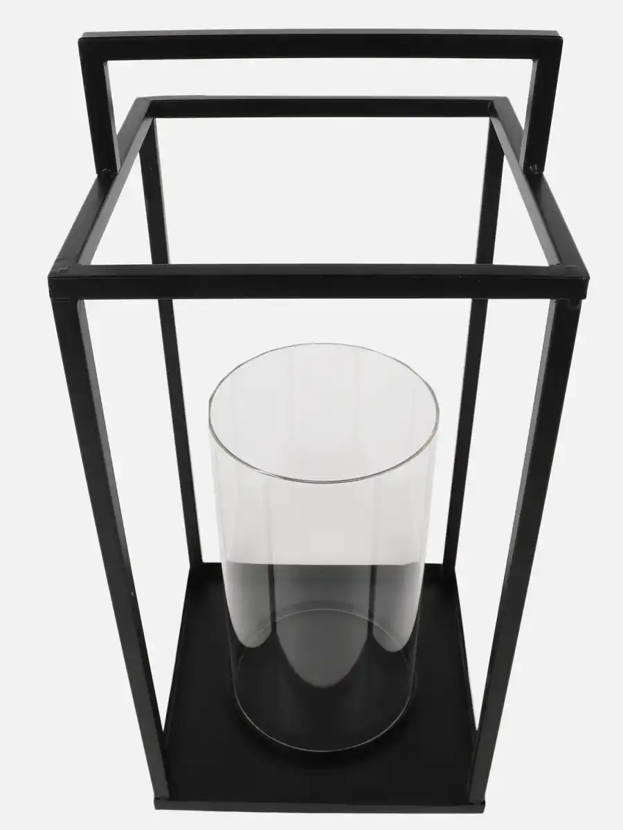 Bild 3 von Laterne/Windlicht mit Glas Schwarz