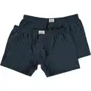 Bild 1 von DON Herren-Boxershorts Stretch 2er-Pack, Weiß/Nachtblau, M