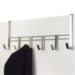 Metall-Türgarderobe mit 6 Haken