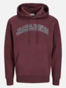 Jack&Jones JJECALEB VARSITY SWEA Hoodie Rot