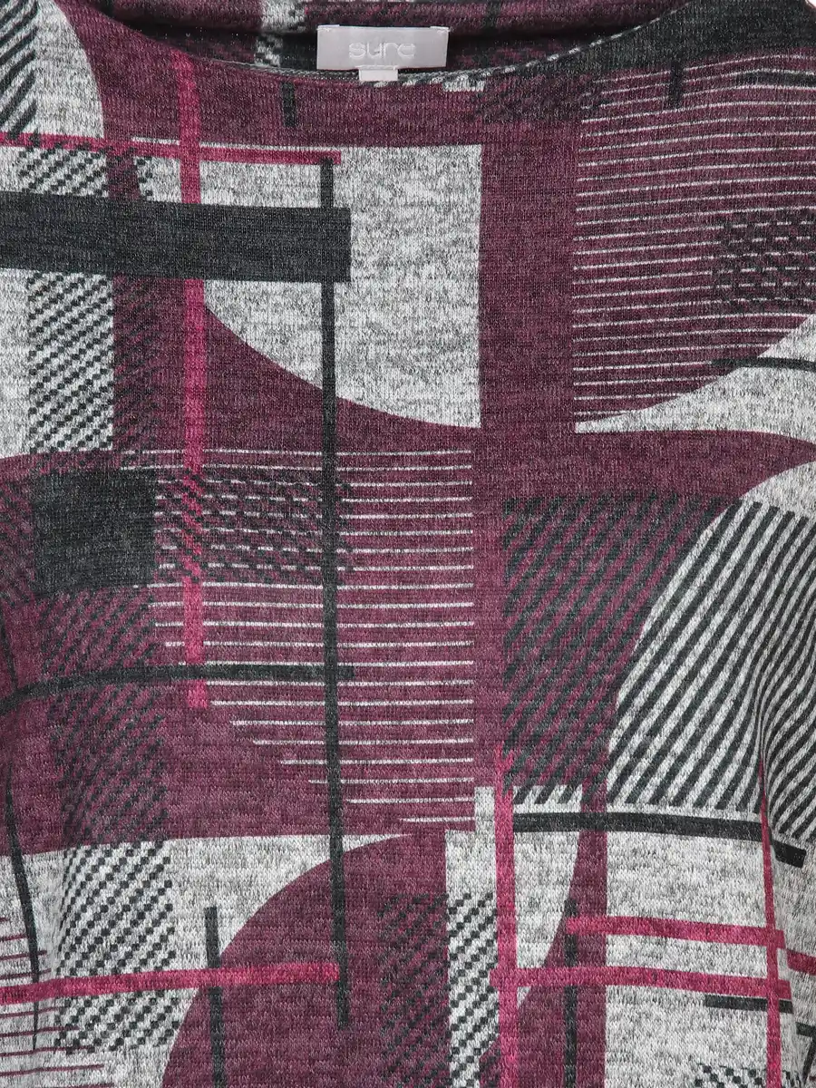 Bild 3 von Damen Flauschshirt mit Kelchkragen Rot