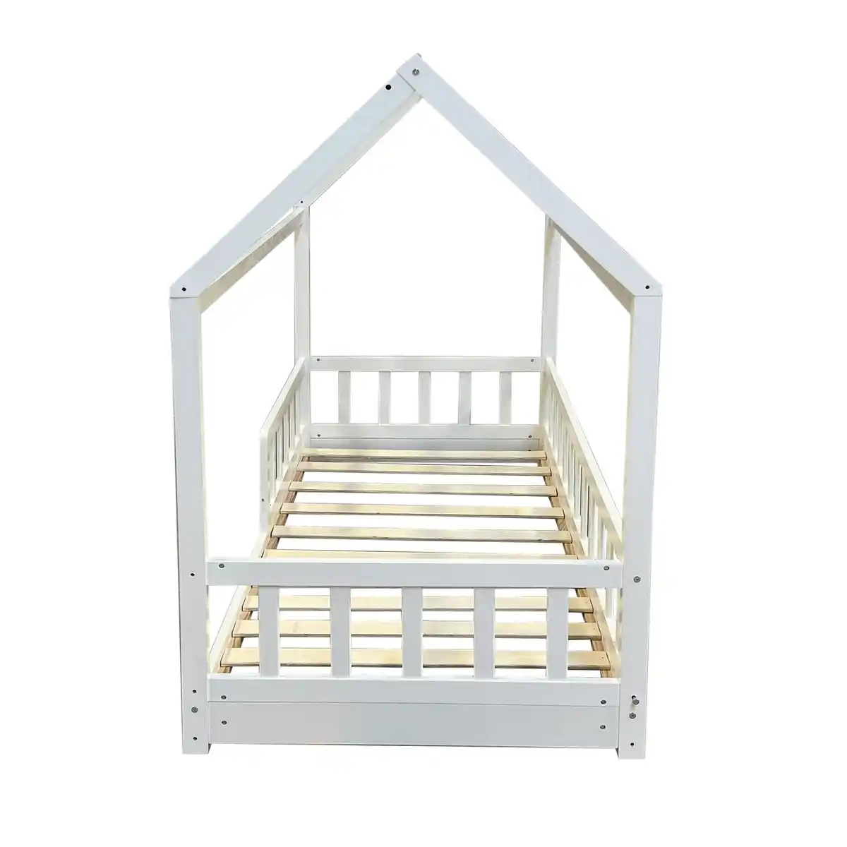 Bild 4 von Kinderbett Hausbett 165 x 86 x 141 cm Kiefer massiv weiß