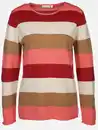 Bild 1 von Damen Strickpullover "Cashmere Like" mit Streifen Rot