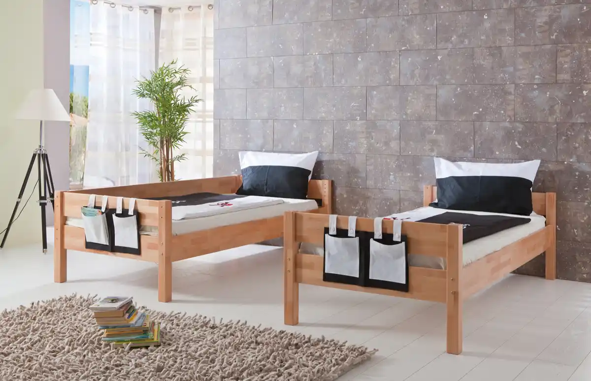 Bild 3 von Relita Etagenbett STEFAN Buche massiv natur lackiert, Stabverleimt