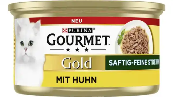 Bild 1 von PURINA GOURMET Gold Saftig-feine Streifen mit Huhn