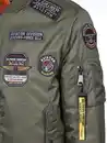 Bild 3 von Herren Bomberblouson mit vielen Patches Oliv