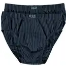 Bild 1 von DON Herren-Slip Stretch 2er-Pack, Navy/Weiß, M