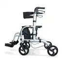 Bild 3 von Alu Vierrad-Rollator mit abnehmbaren Fußstützen AT51005