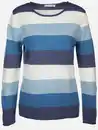 Bild 1 von Damen Strickpullover "Cashmere Like" mit Streifen Blau