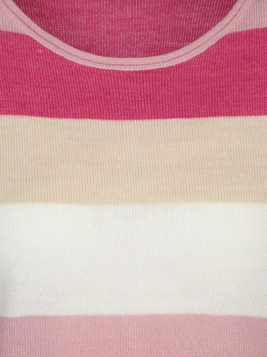 Bild 3 von Damen Strickpullover "Cashmere Like" mit Streifen Rosa