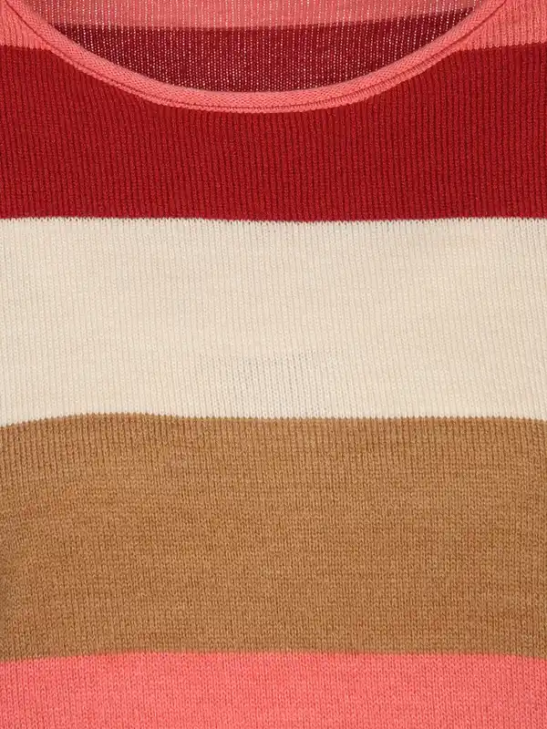 Bild 3 von Damen Strickpullover "Cashmere Like" mit Streifen Rot